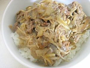 圧力鍋で簡単牛丼 レシピ 作り方 By ぽんた0479 楽天レシピ