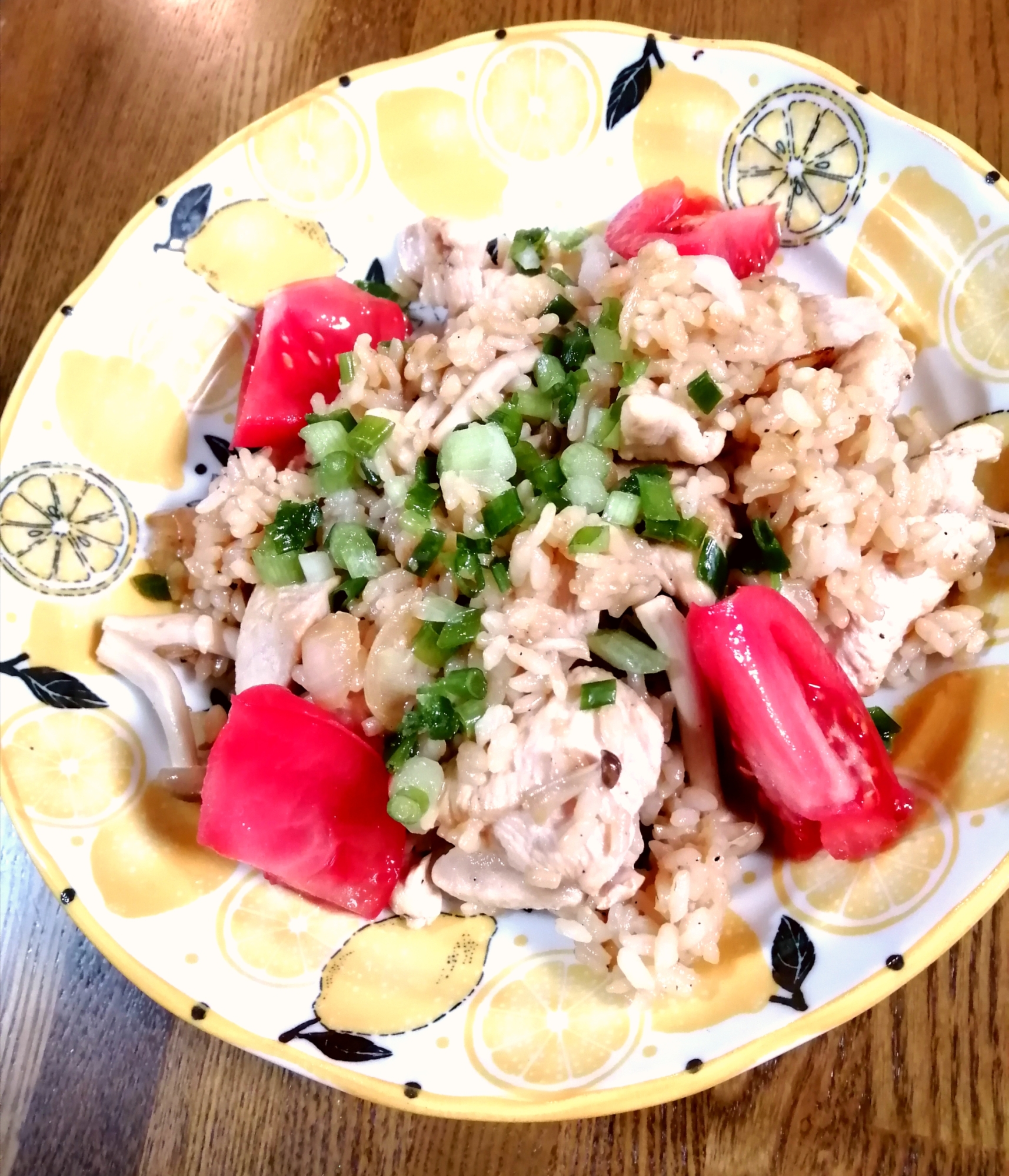 鶏胸×ガーリック醤油のスタミナ炒めご飯