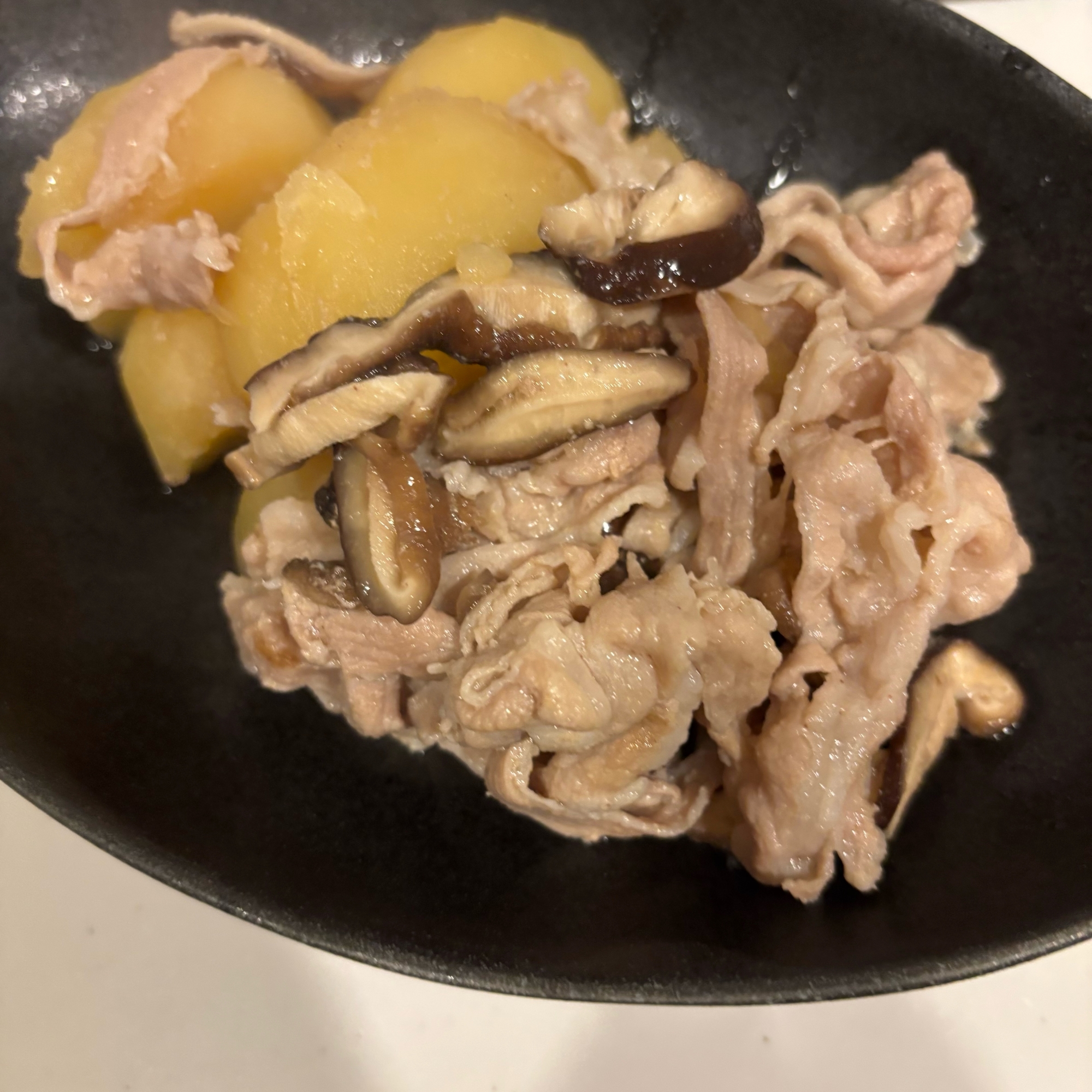 椎茸肉じゃが