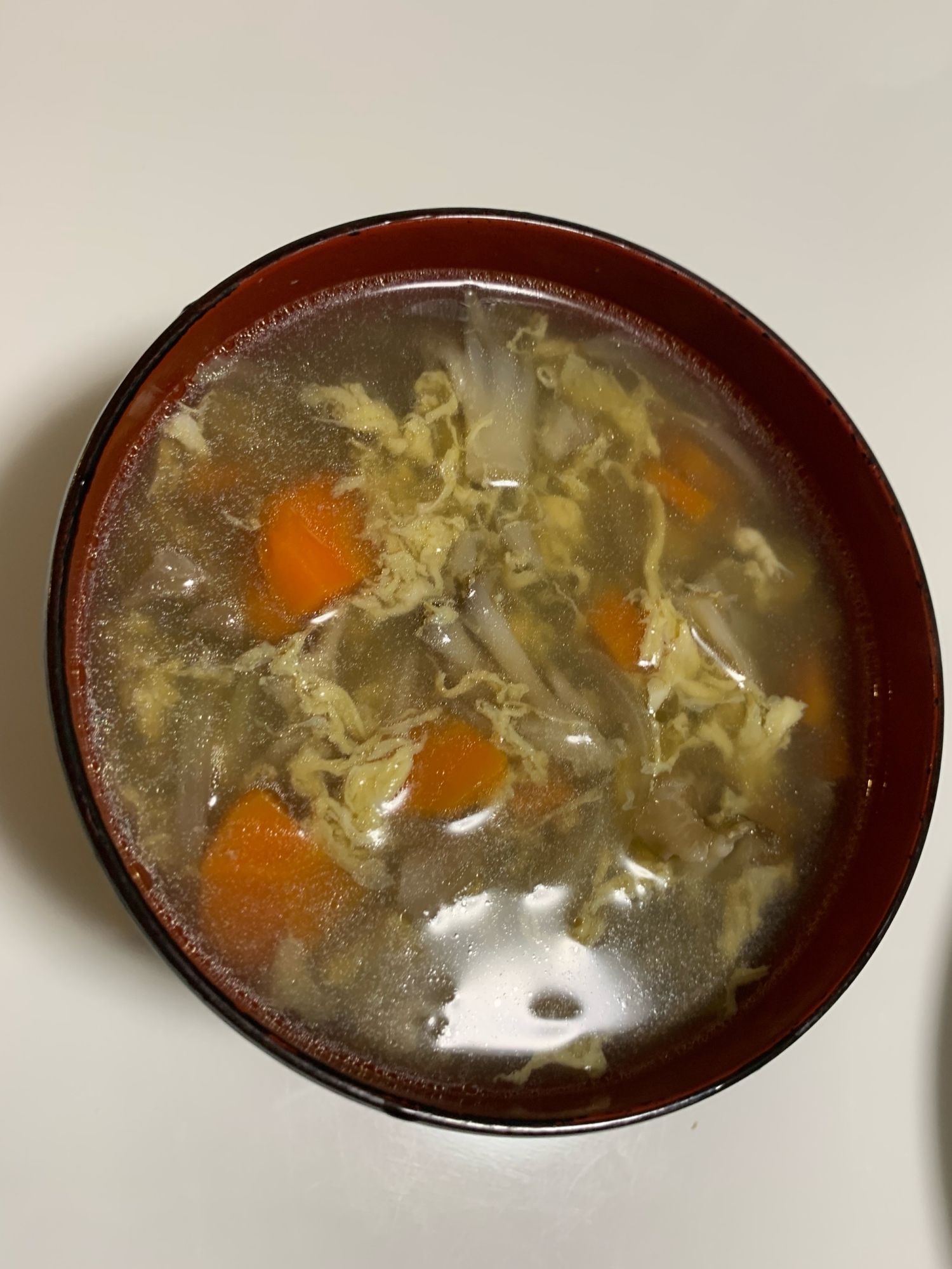 【冷蔵庫整理×節約】卵と野菜の中華スープ