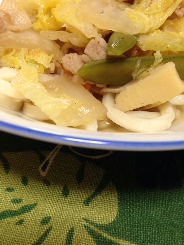 野菜たっぷり〜☆あんかけうどん(*^^*)