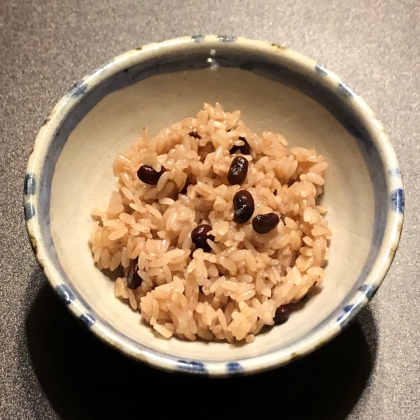 炊飯器でお赤飯