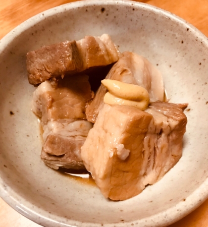 豚ロース肉で角煮☆