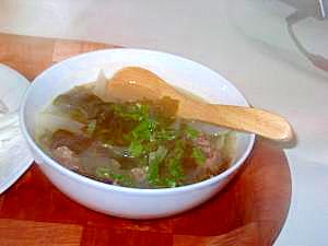 ノンストレスダイエット わかめと牛肉の野菜スープ レシピ 作り方 By ビアウル 楽天レシピ