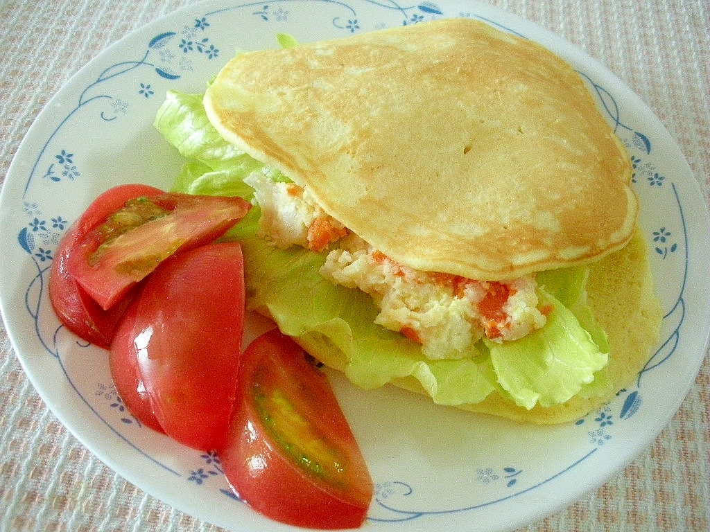 ☆ホットケーキで！ポテトサラダサンド☆