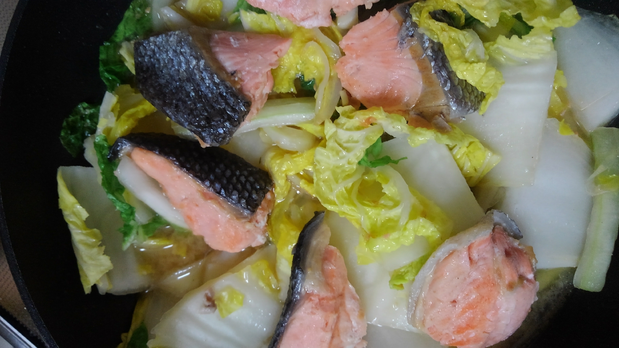 鮭と白菜の味噌バター煮、ちゃんちゃん焼き風