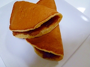 もっちりどら焼き 団子粉 ホットケーキミックスで レシピ 作り方 By Nontan 楽天レシピ