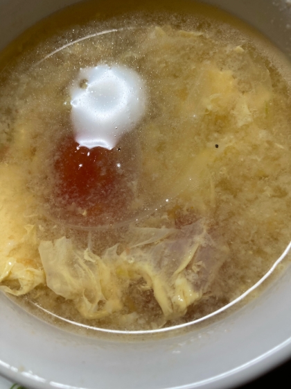 トマトと卵の酸辣湯風スープ