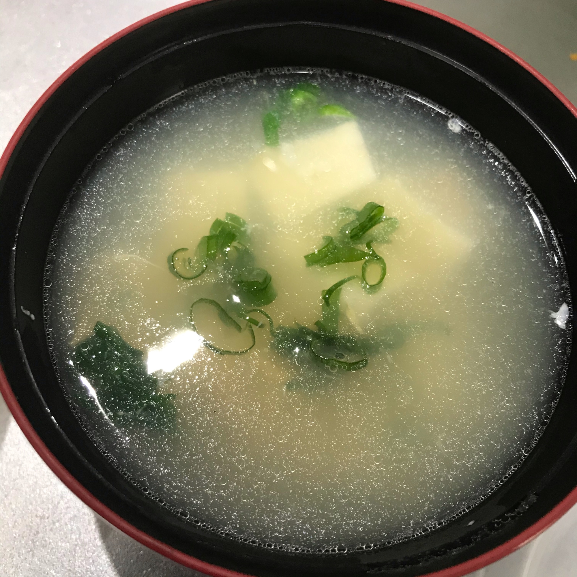 豆腐と卵の中華スープ