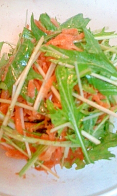 にんじんと水菜のサラダ