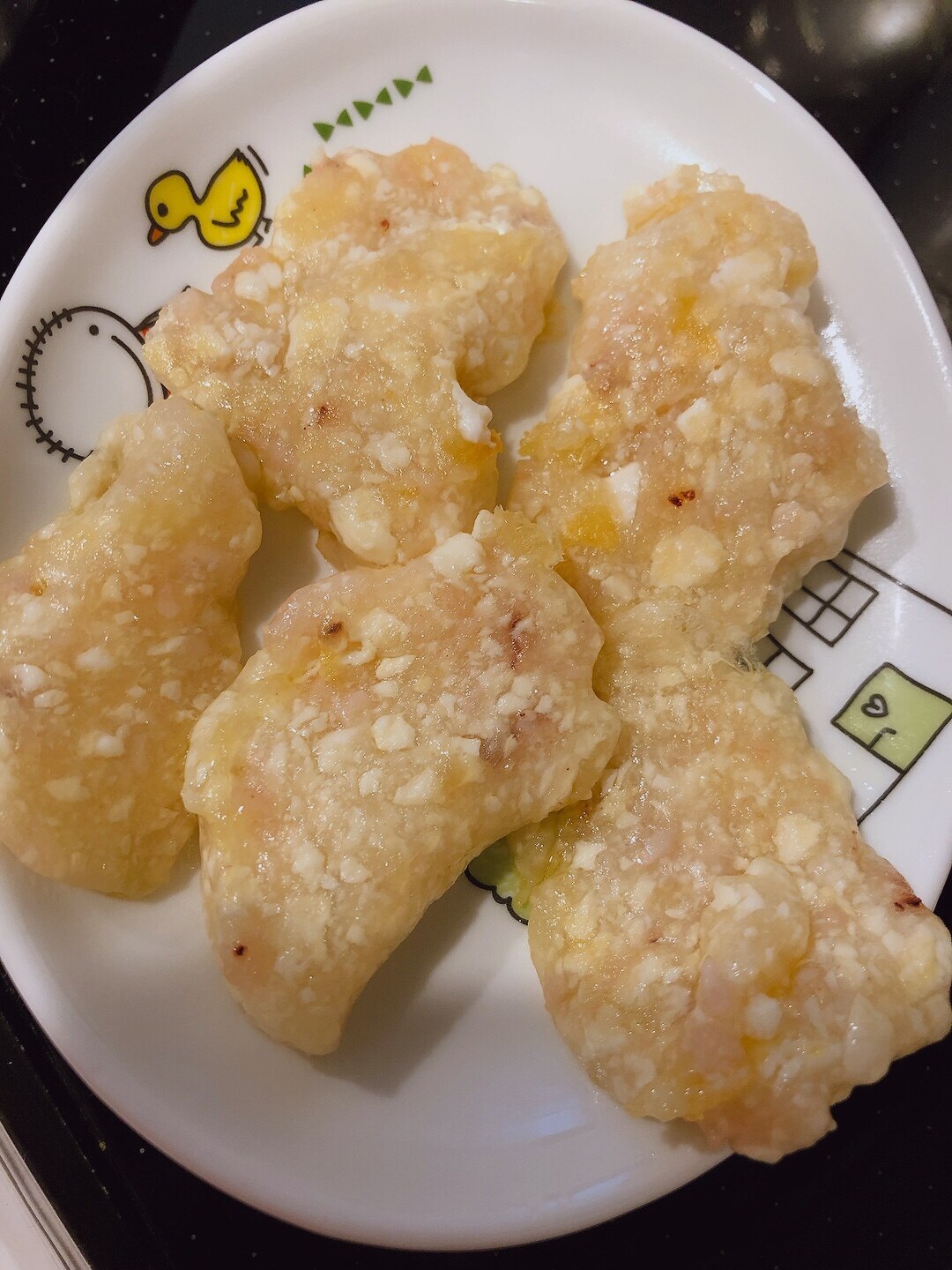 離乳食完了期 イカと豆腐のおやき レシピ 作り方 By かけかね 楽天レシピ