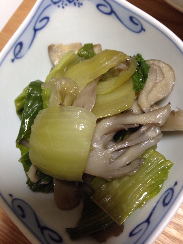 青梗菜と舞茸のナムル
