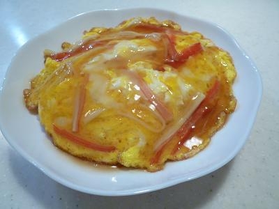 安い材料で、ボリュームもあっておいしい天津飯が出来ました(*^^*)
また作ってみたい１品になりました～