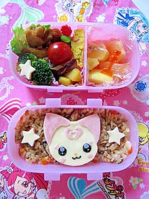 プリキュア ハミィのキャラ弁 レシピ 作り方 By まゆうママ 楽天レシピ