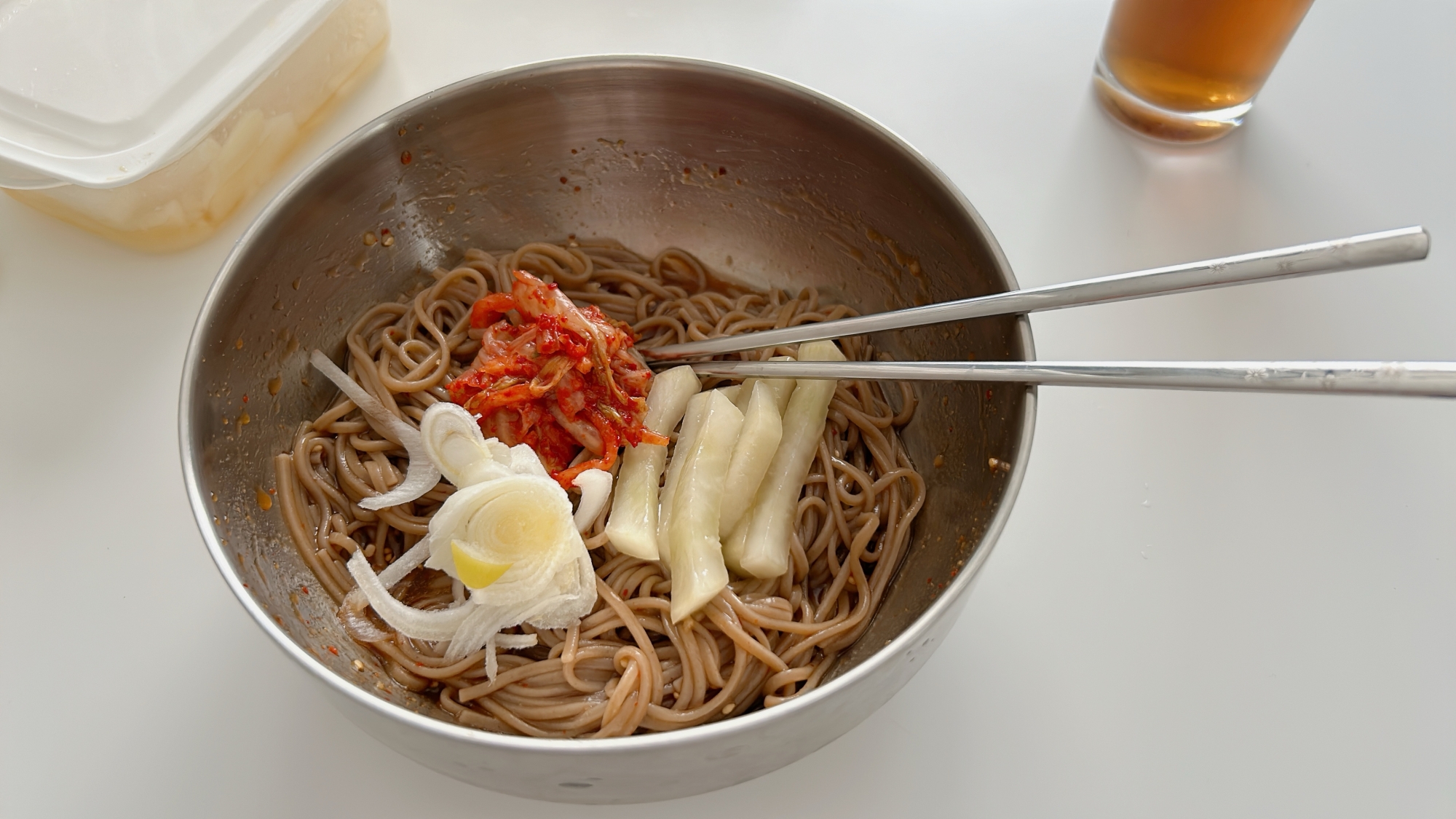 簡単⭐️マッククス(韓国の蕎麦冷麺)