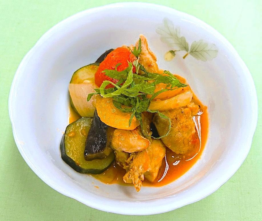 【減塩】チキンの和風ラタトゥイユ