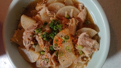【夫婦のおつまみ】ピリ辛で美味しい！豚こま大根