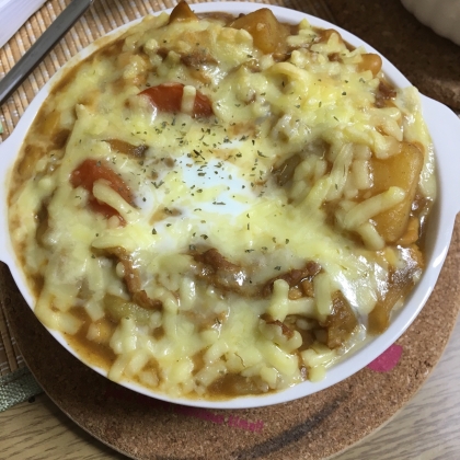 残り物カレーで☆焼きカレー