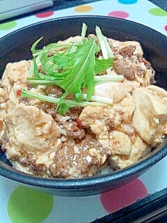 安くて簡単麻婆丼♪