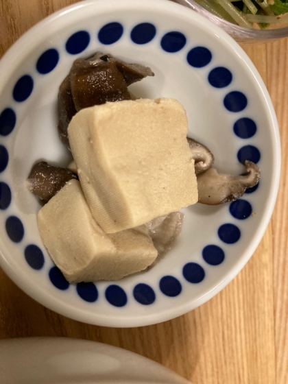 簡単に作れました！
高野豆腐と椎茸、秋の味覚といった感じで美味しく頂きました！