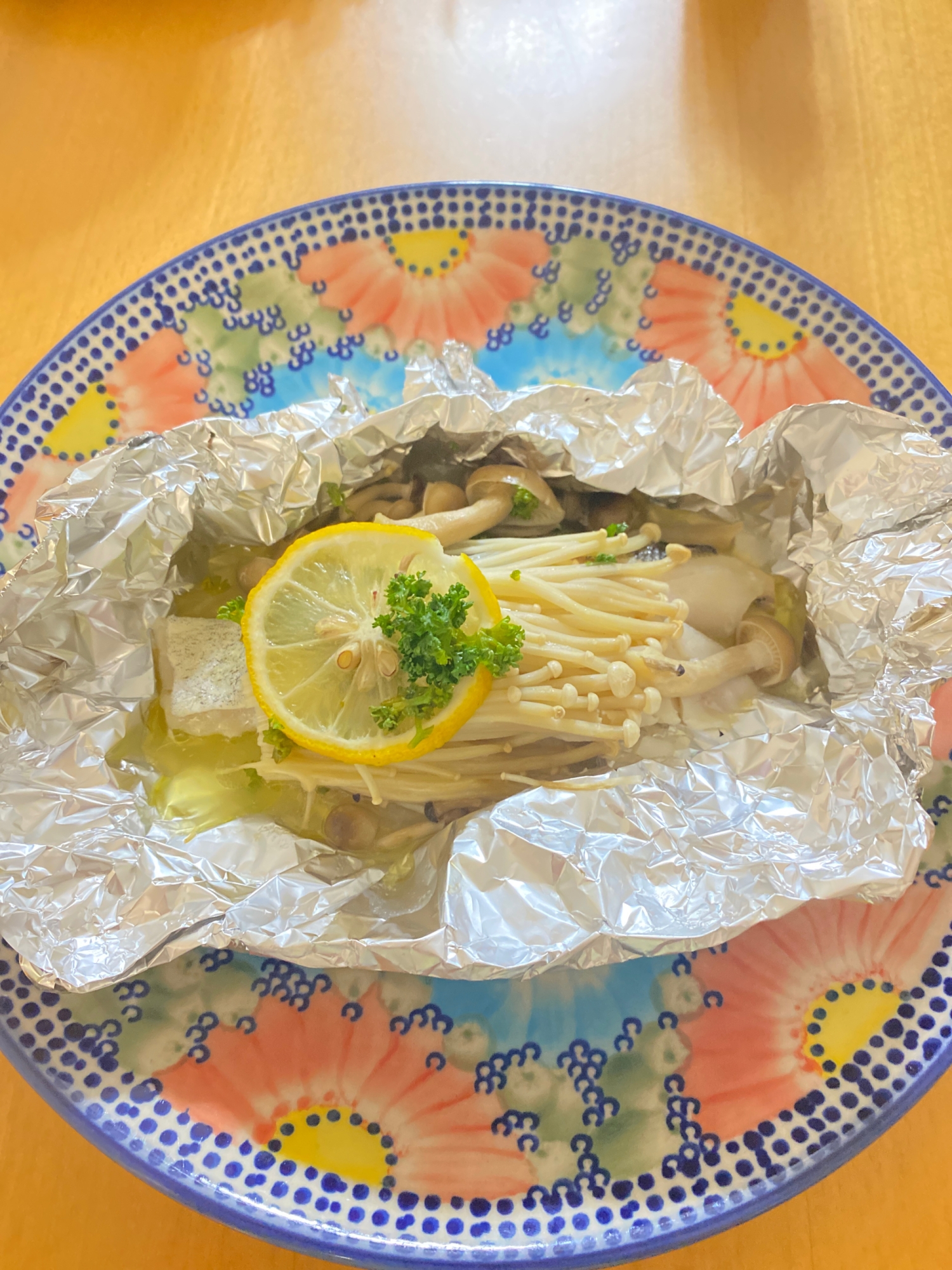 新玉ねぎと白身魚のホイル焼き★レモンバターしょうゆ