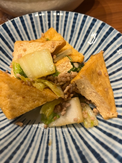 余ってた白菜も一緒に炒めました！
美味しかったです♪
