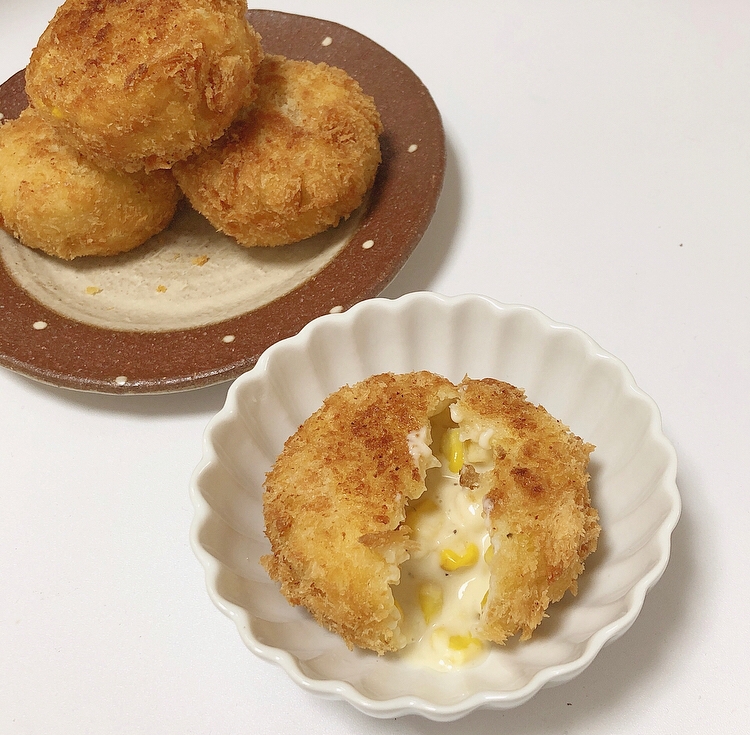コーンクリームコロッケ レシピ 作り方 By Haaachan Cooking 楽天レシピ コーンクリームコロッケ レシピ 作り方 By Haaachan Cooking 楽天レシピ