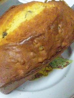 バナナレーズンパウンドケーキ