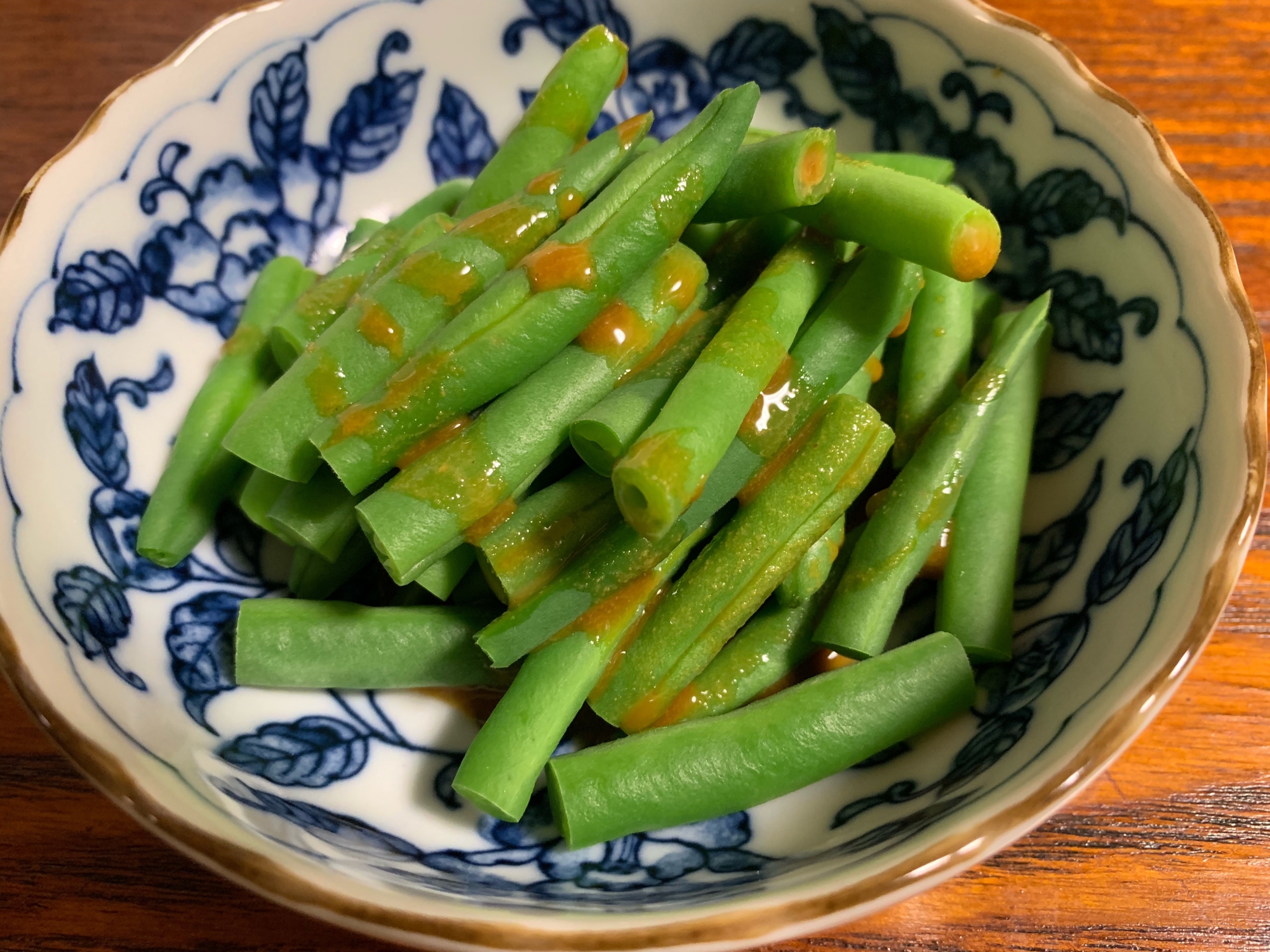 お惣菜の定番♪ インゲンの辛子和え