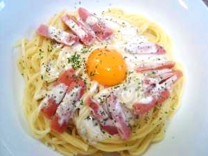 失敗無し!見た目も食欲そそるカルボナーラ♪