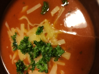濃厚豚肉のトマトスープ