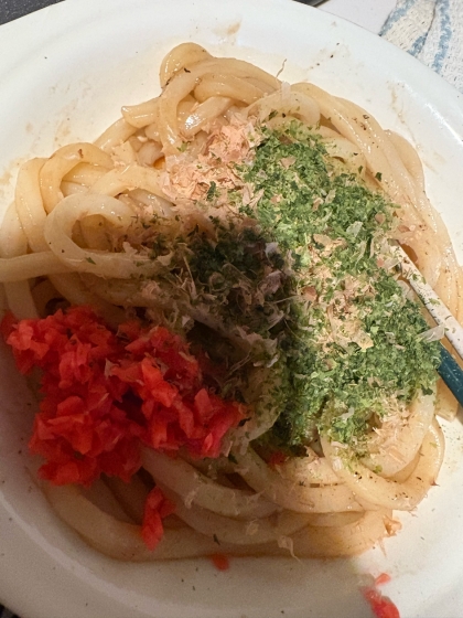 【簡単】具なし焼きうどん