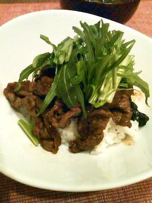 本格的！焼き肉のたれで焼肉丼