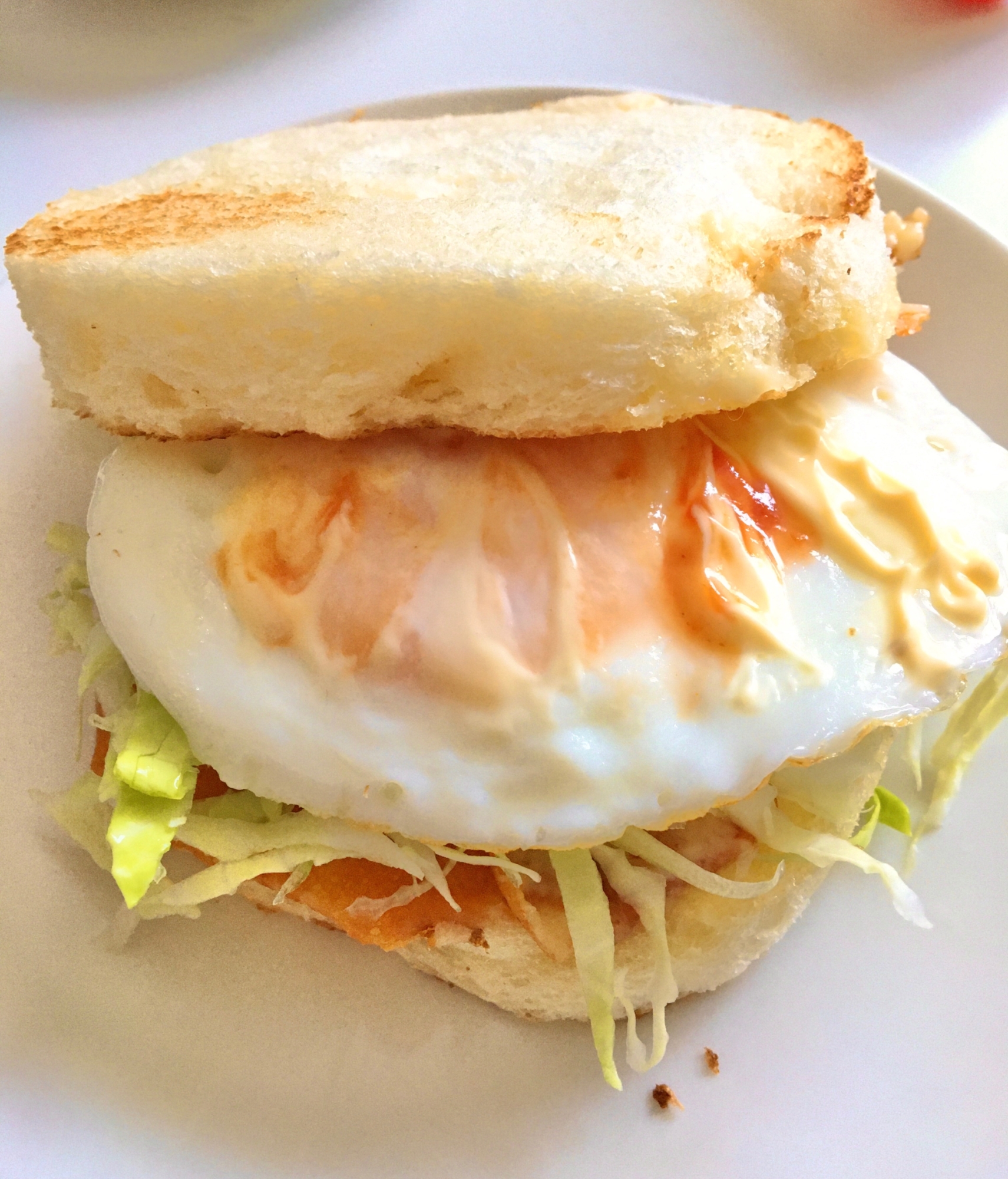 食パンで★ハンバーガー