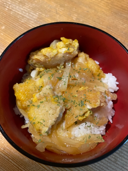 余ったチキンカツでカツ丼