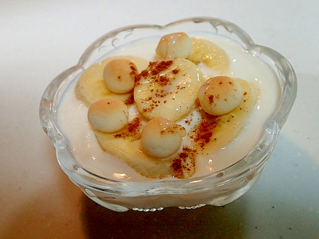 美的　バナナと卵ボーロのミルキーシナモンヨーグルト