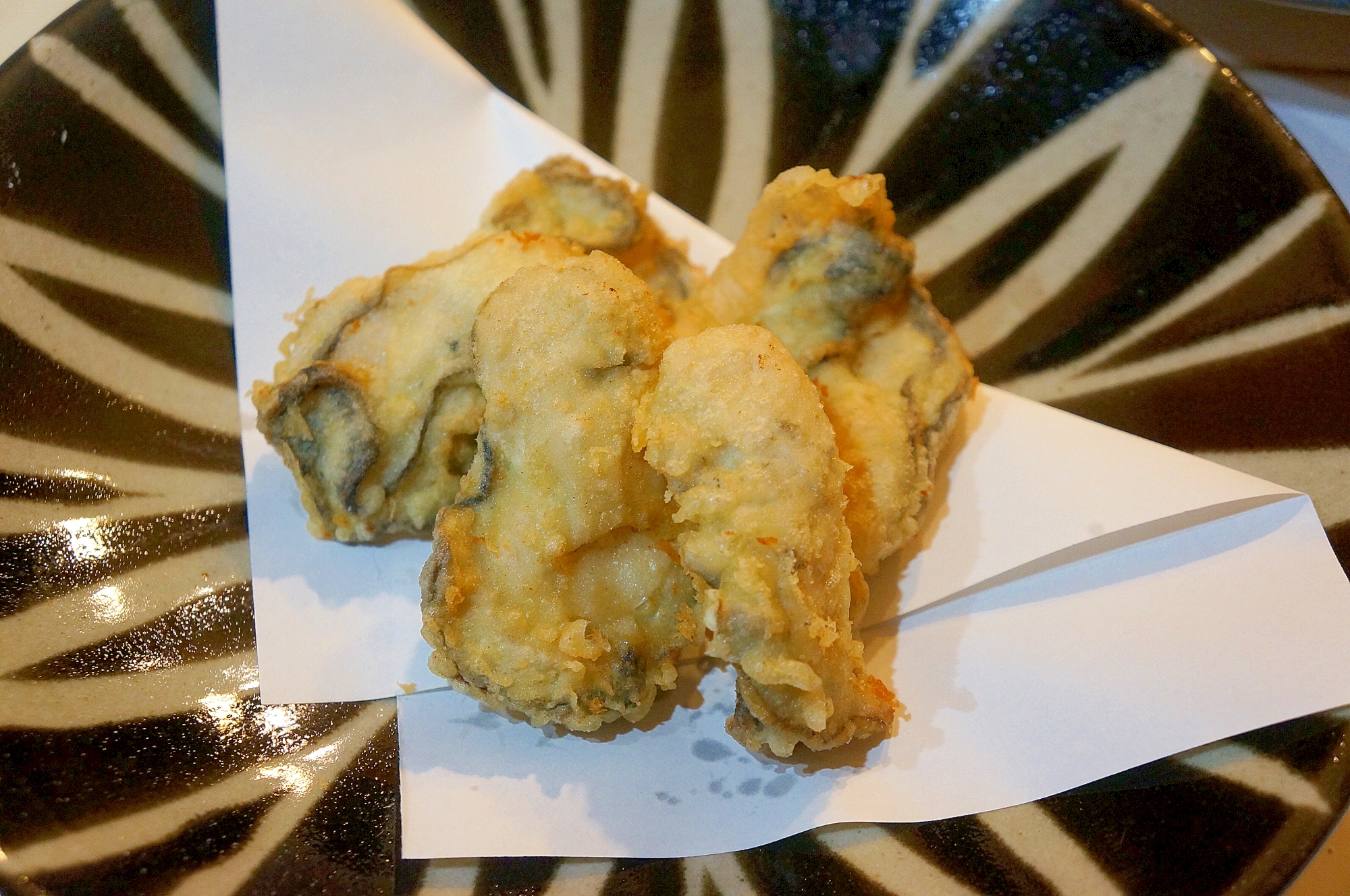 カリッと絶品牡蠣の天ぷら