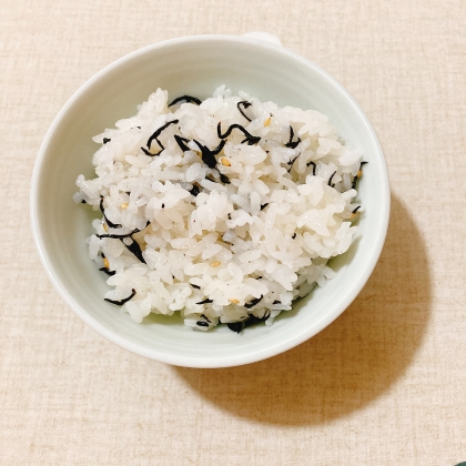 ひじきの煮物で　　ひじきご飯