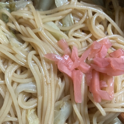 簡単 パスタ麺を使った我が家の両面焼きそば