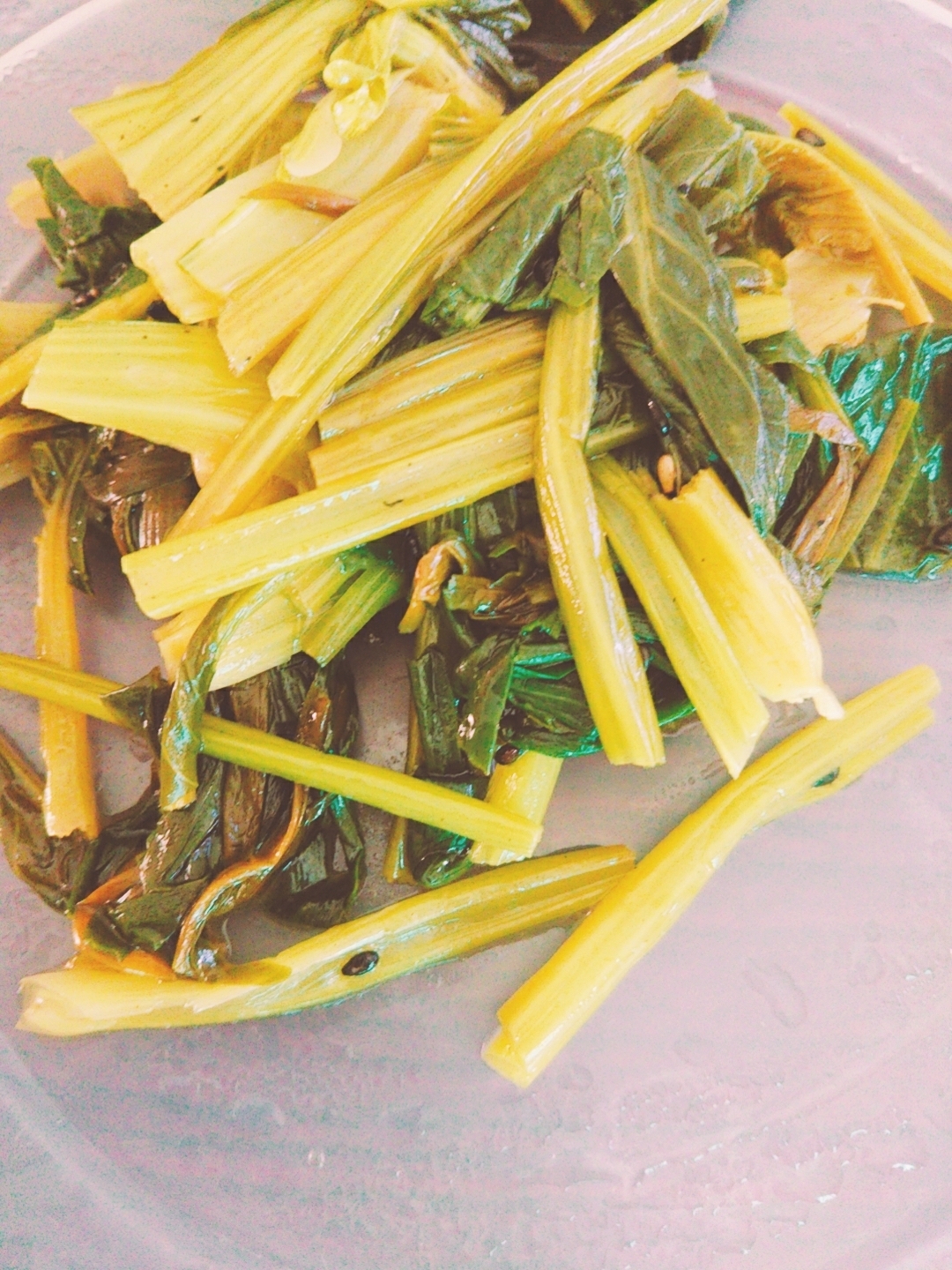 電子レンジでニラと小松菜のナムル