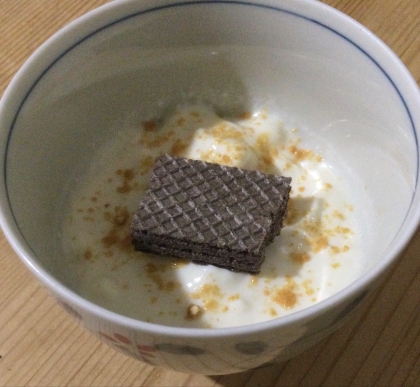 きな粉×チョコヨーグルト✧˖°