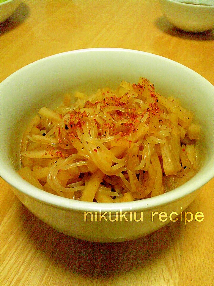 簡単おいしい！しらたきと大根の油抜ききんぴら レシピ・作り方 by