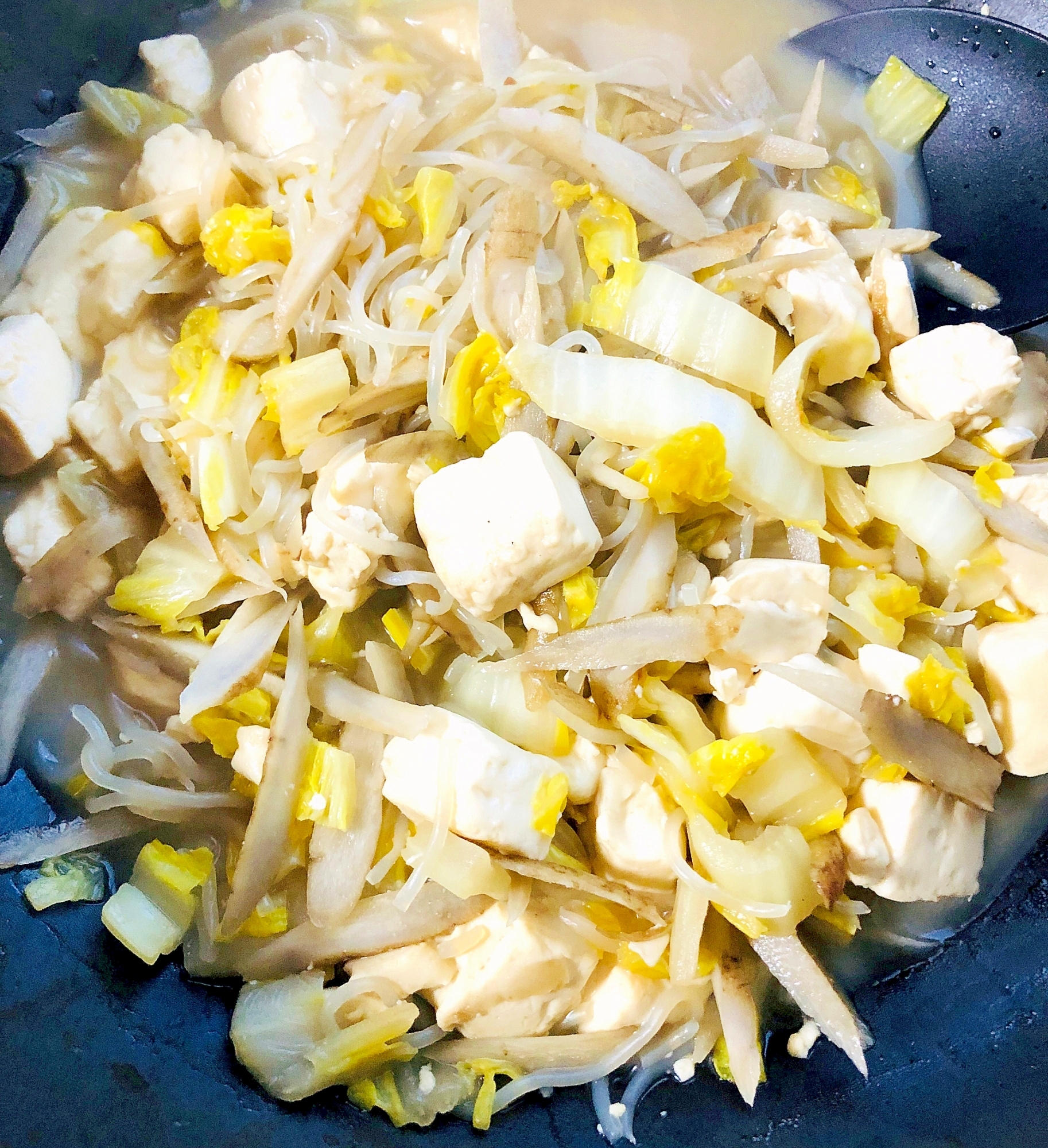 根菜と豆腐の炒め煮　おつまみに～