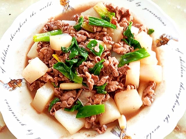5分で終わる煮込み料理!牛こまとこんにゃくの味噌煮