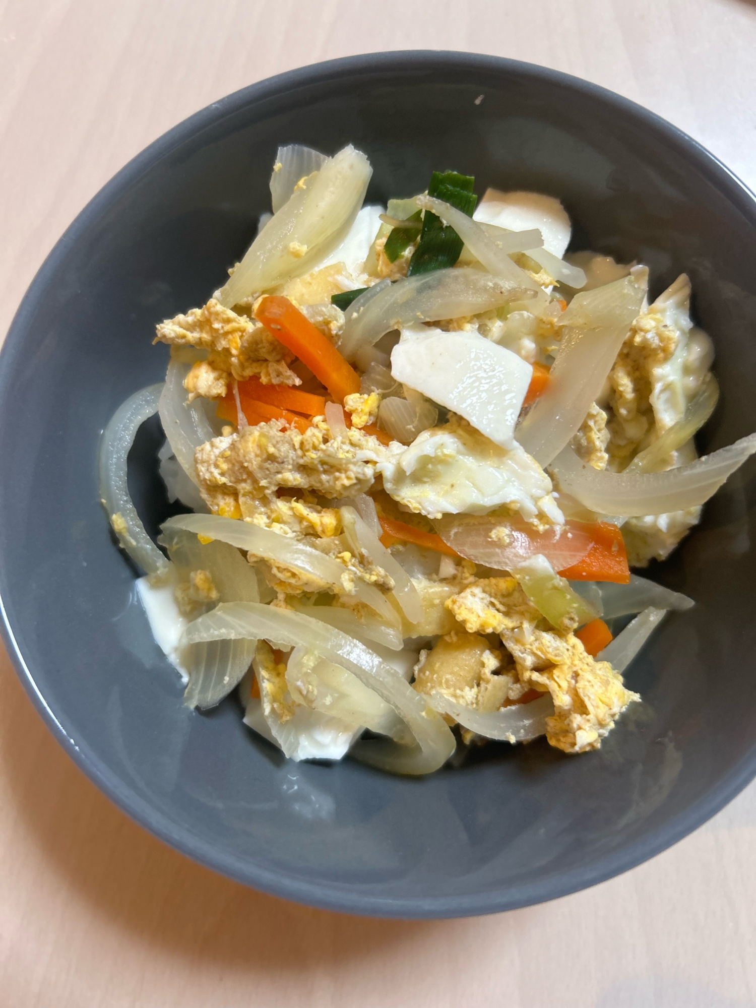 一歳児の食べられる卵とじ丼