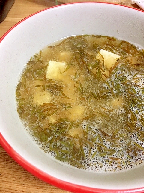 話題の食材 アカモクの味噌汁 レシピ 作り方 By Ayatoy 楽天レシピ