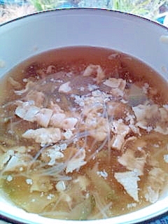 美味しい　ザーサイ中華スープ♪