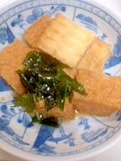 厚揚げとわかめ煮