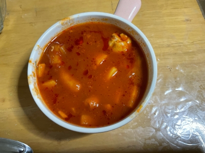 元気の出る真っ赤なスープ（トマト味）～圧力鍋使用