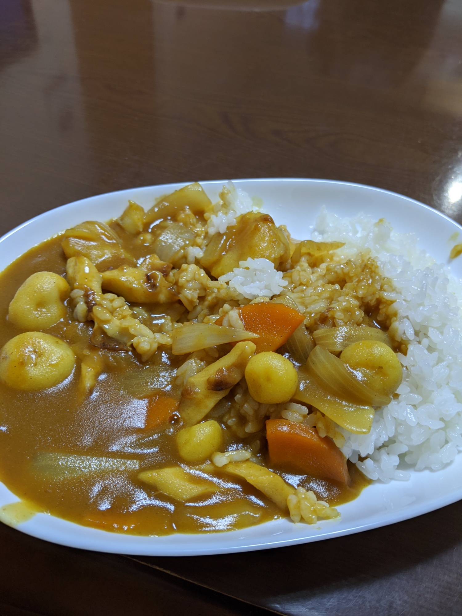 肉無しカレーライス